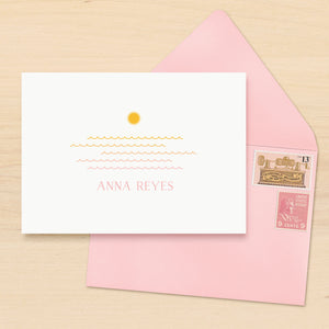 Sunset Personalized Stationery