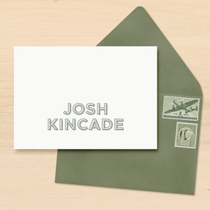 Trace Personalized Stationery