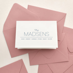 Trim Family Personalized Stationery