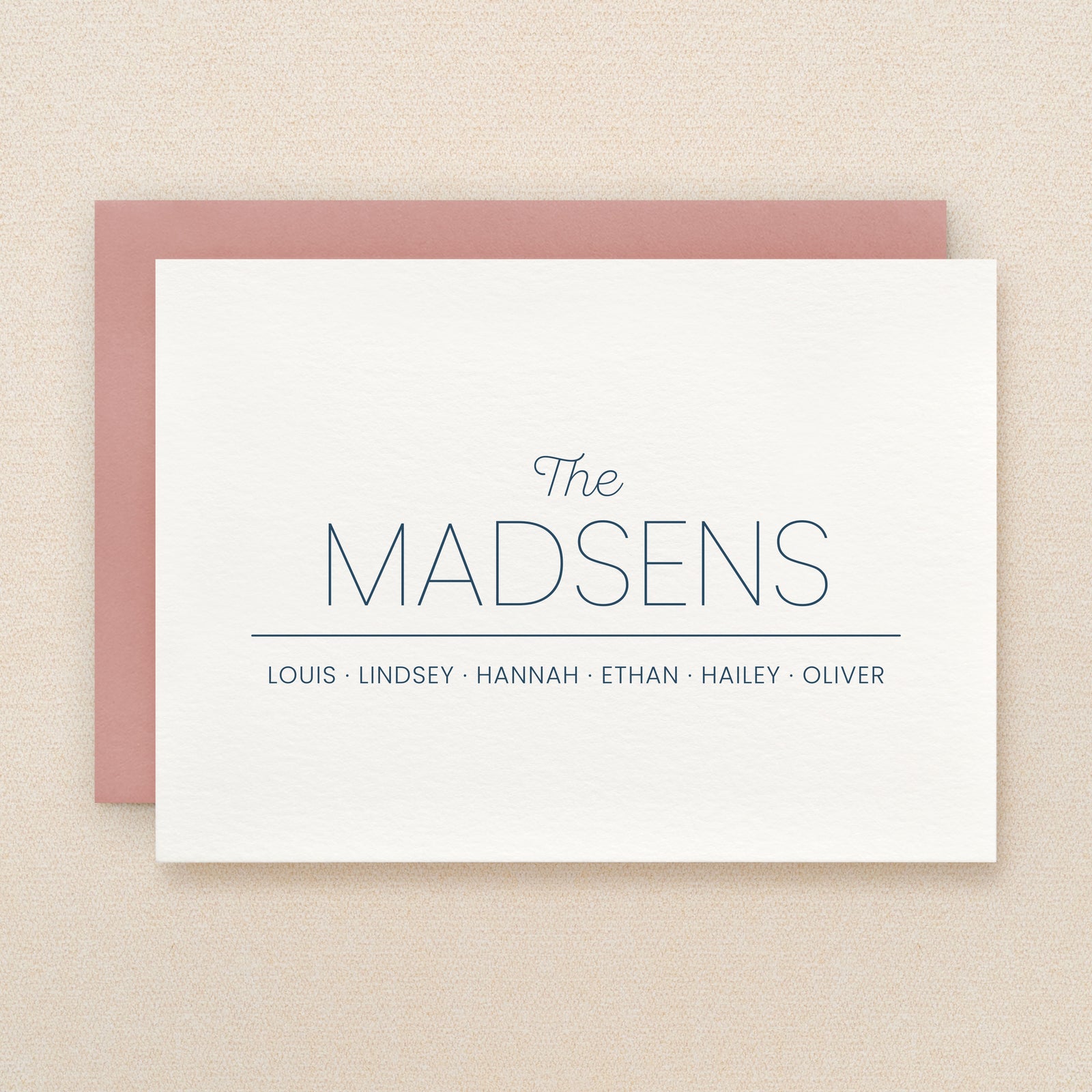 Trim Family Personalized Stationery