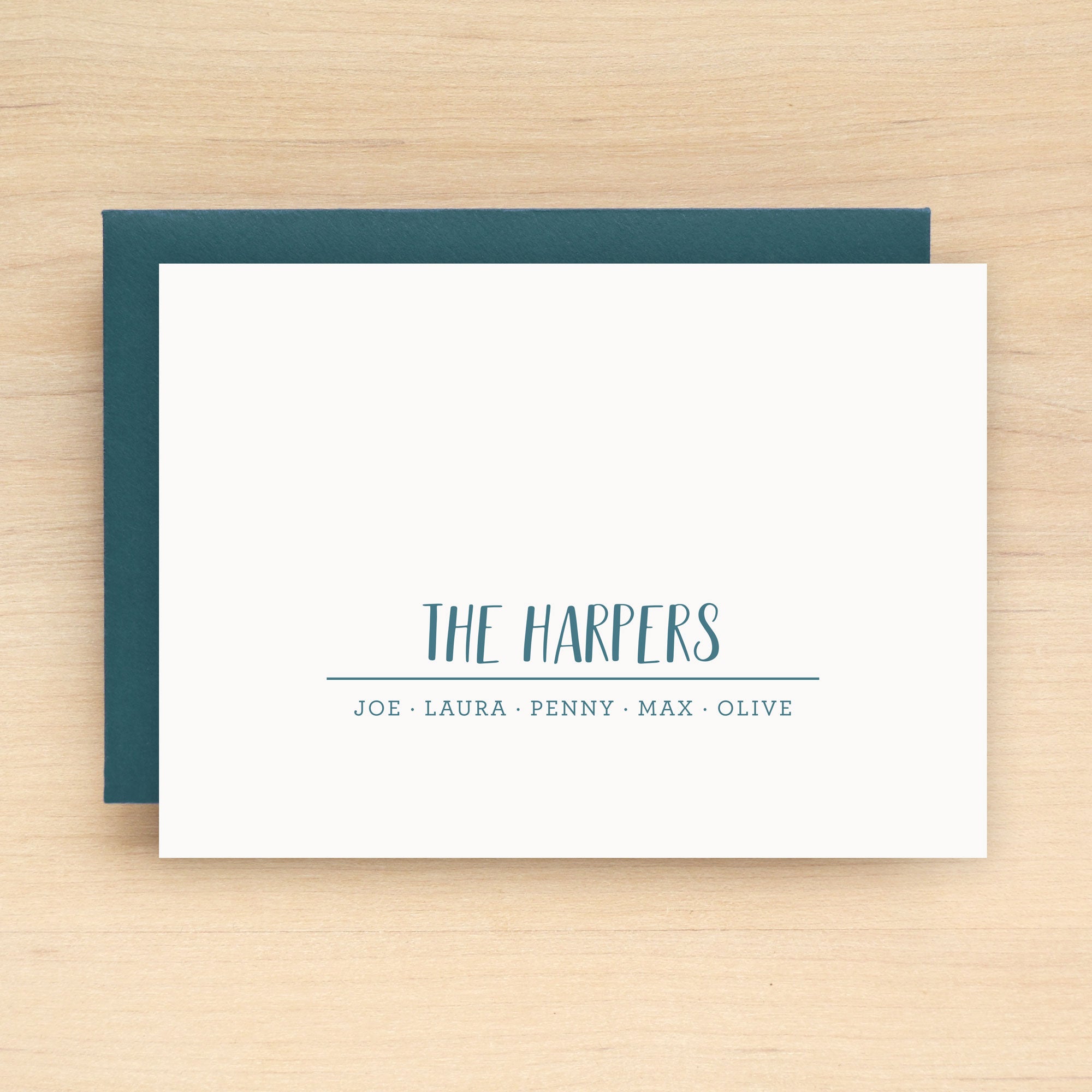 Troop Family Personalized Stationery