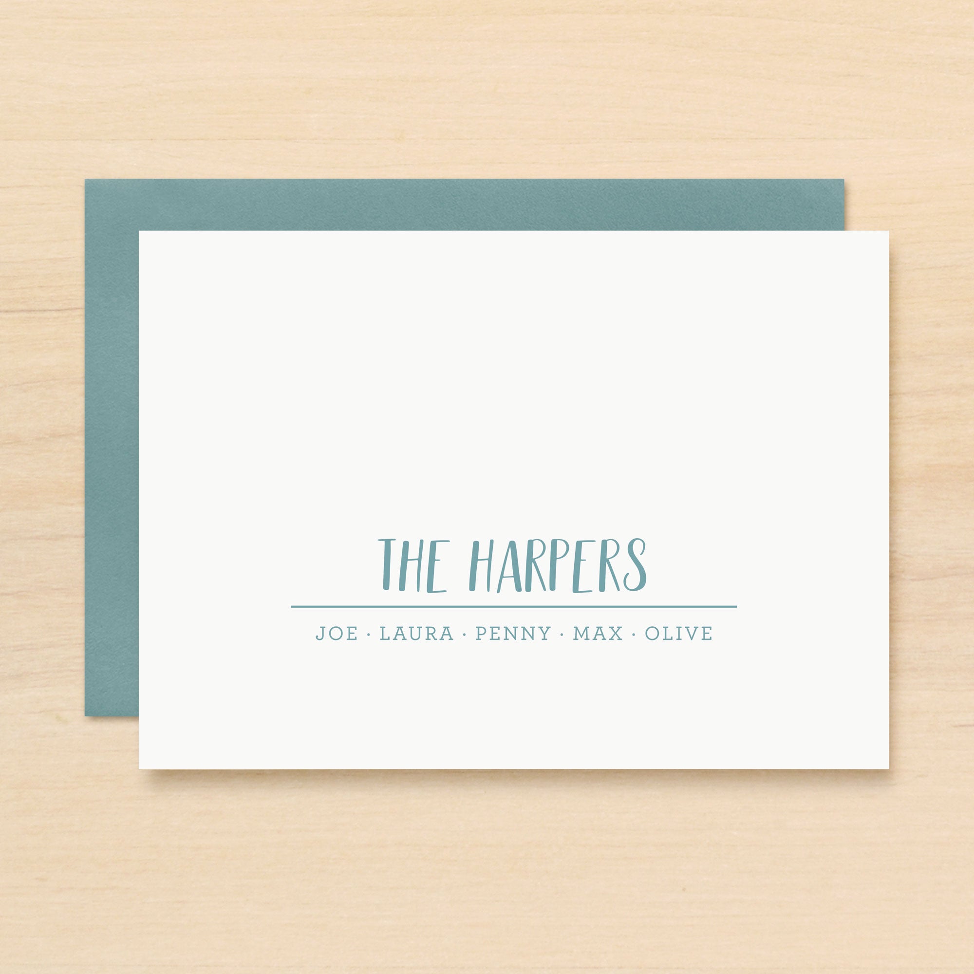 Troop Family Personalized Stationery