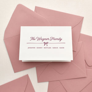 Twill Family Personalized Stationery