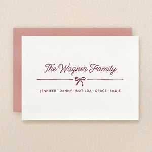 Twill Family Personalized Stationery