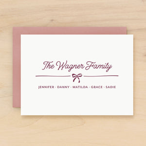 Twill Family Personalized Stationery