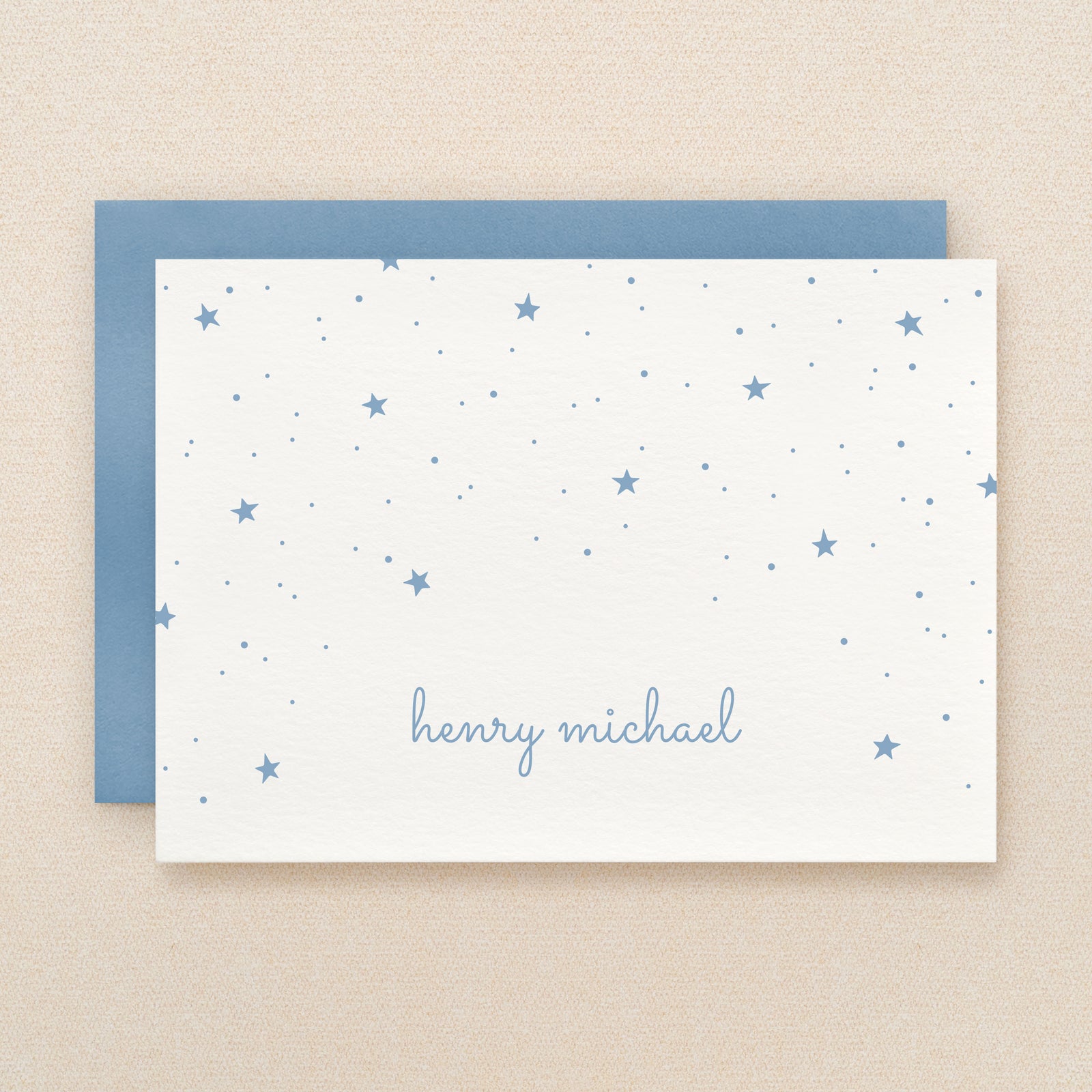 Twinkle Baby Boy Personalized Stationery
