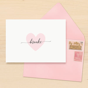 Valentine Personalized Stationery