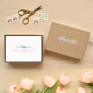 With Love Personalized Stationery