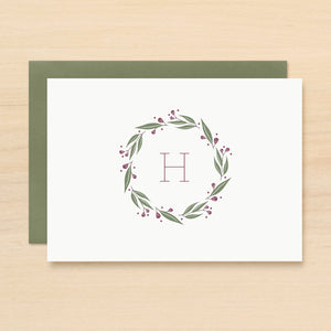 Wreath Personalized Stationery