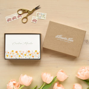 Zinnia Personalized Stationery