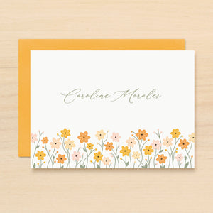 Zinnia Personalized Stationery