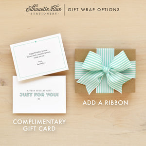 Justified Personalized Stationery
