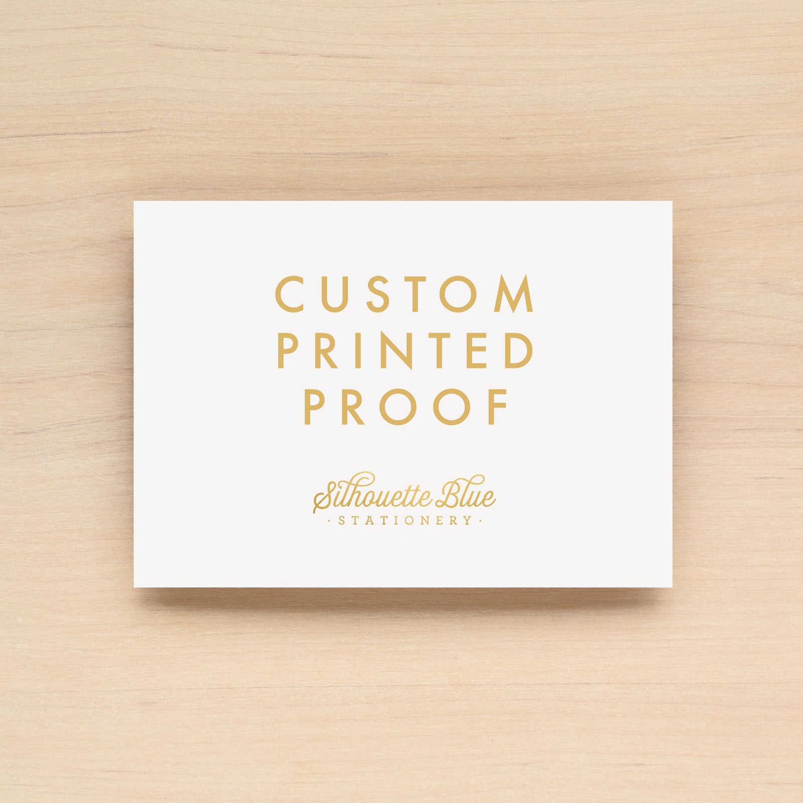 Custom Printed Proof