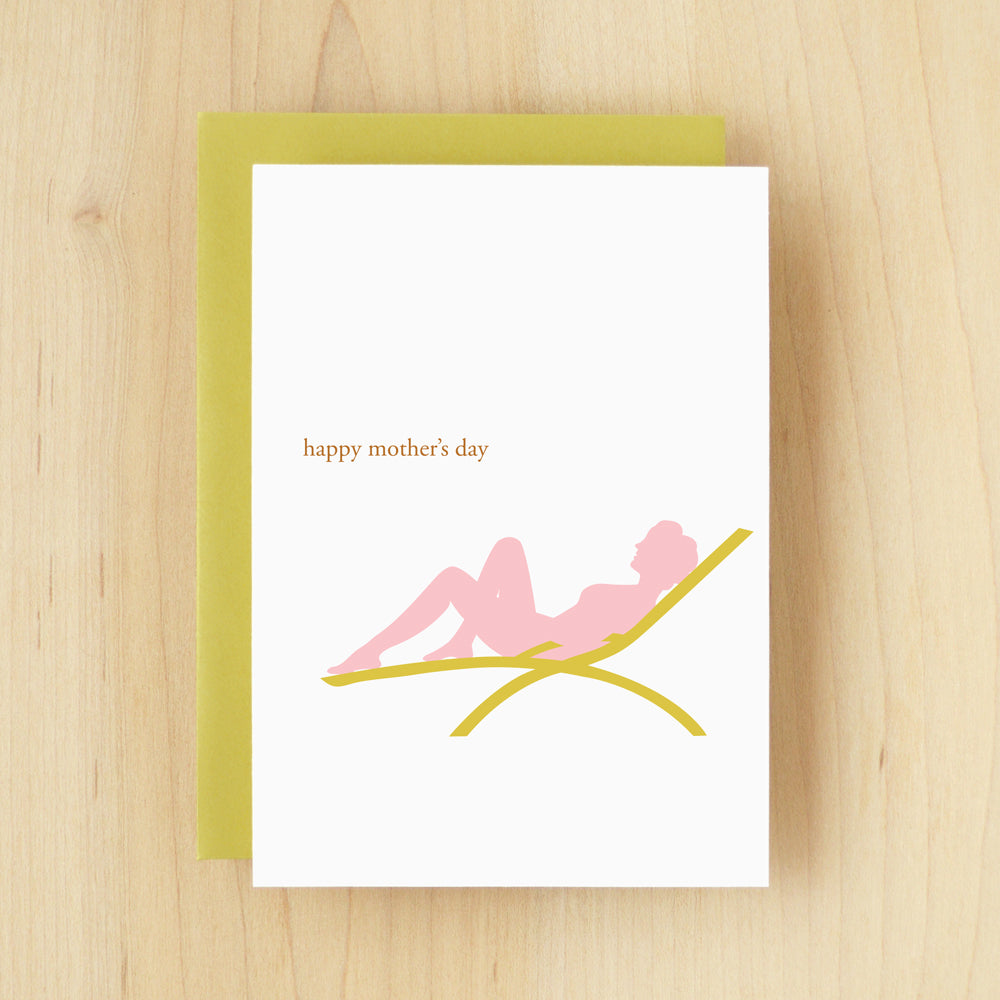 "Happy Mother's Day" Silhouette Mother Greeting Card #110