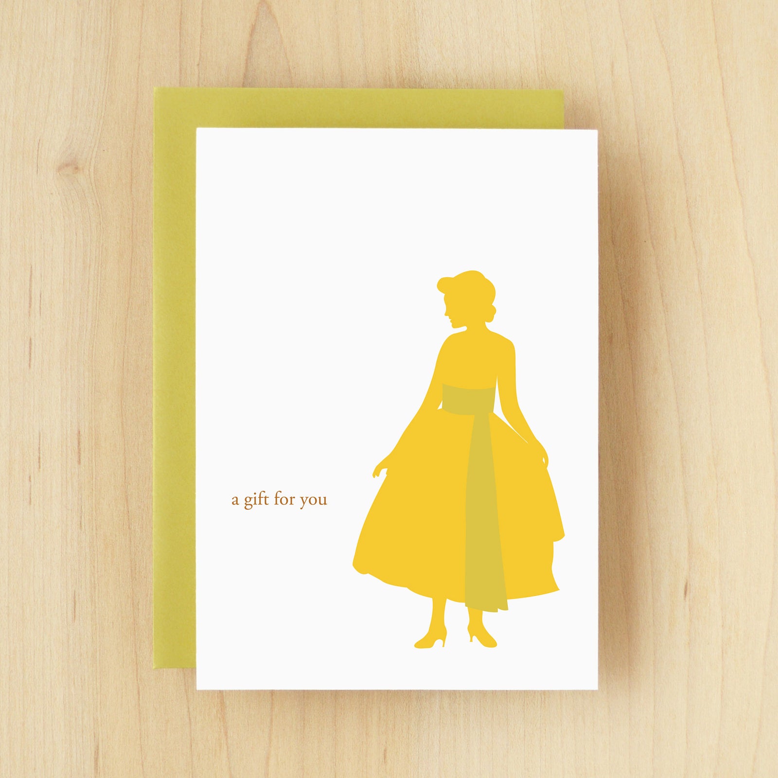 "A Gift For You" Silhouette Gift Greeting Card #112