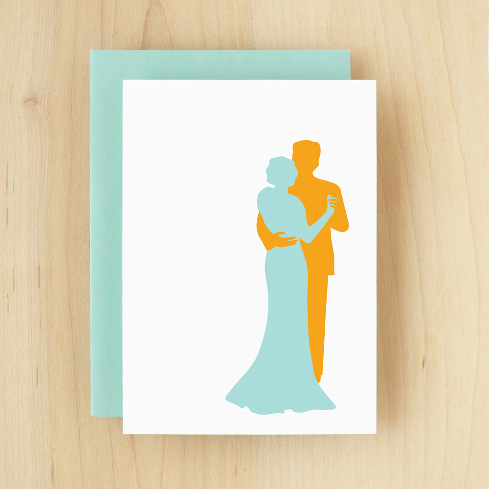 BLANK Silhouette Sway Greeting Card #130