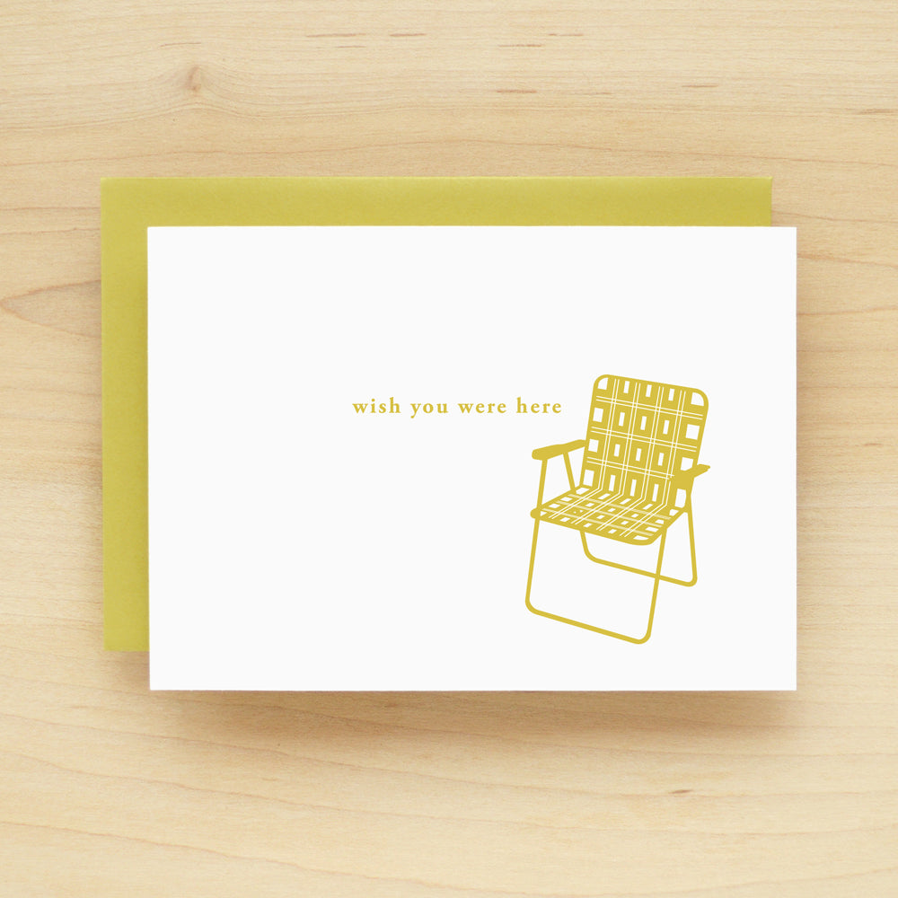 "Wish You Were Here" Summer Lovin' Here Greeting Card #134