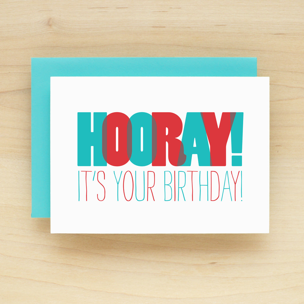 "Hooray! It's Your Birthday!" Hooray Birthday Greeting Card #196