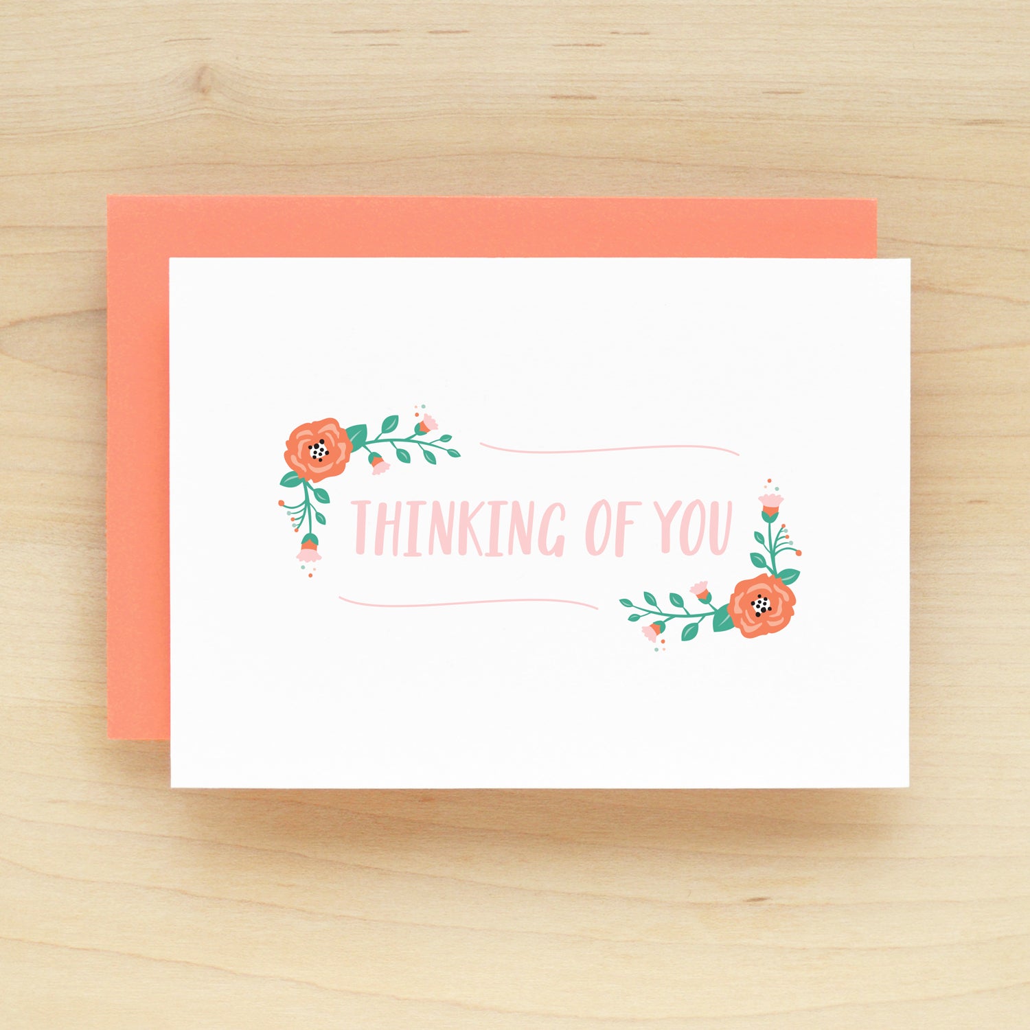 Thinking Of You Posie Flower Greeting Card