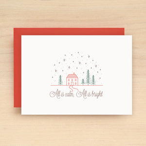Cottage Holiday Card Set of 10